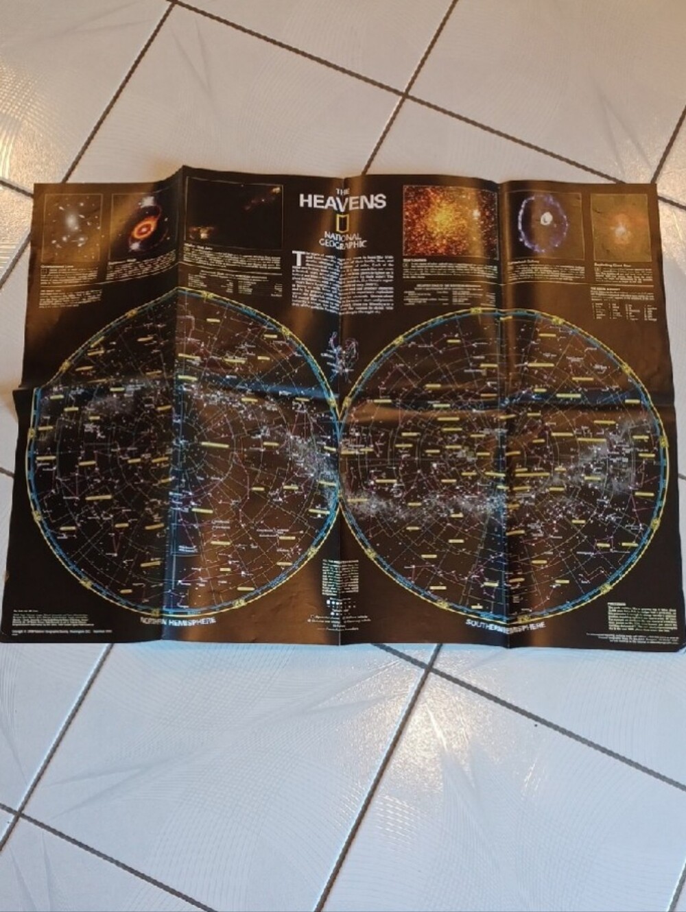 4/$40 National Geographic Star Map Poster
